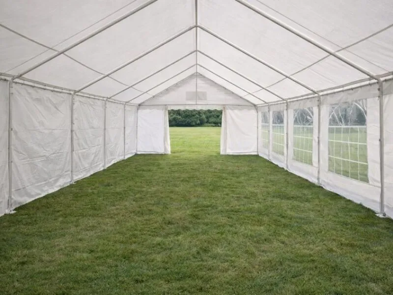 Marquee Availability and Space Layout Example Empty marquee setup in Essex showing space and layout for event availability planning