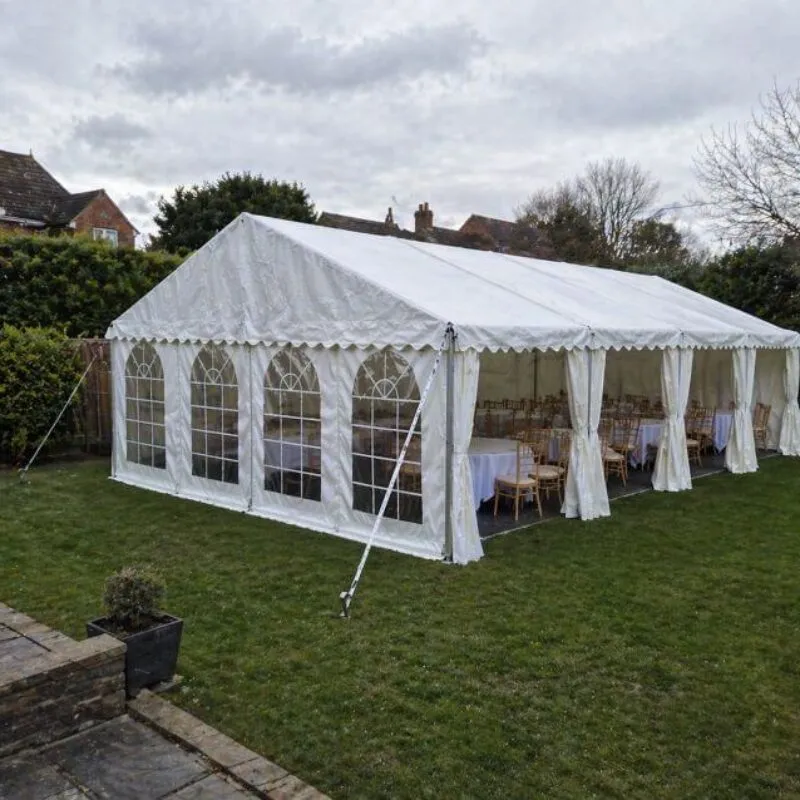 Marquee Hire Setup in London Residential Garden Marquee hire setup in residential garden in London for private events